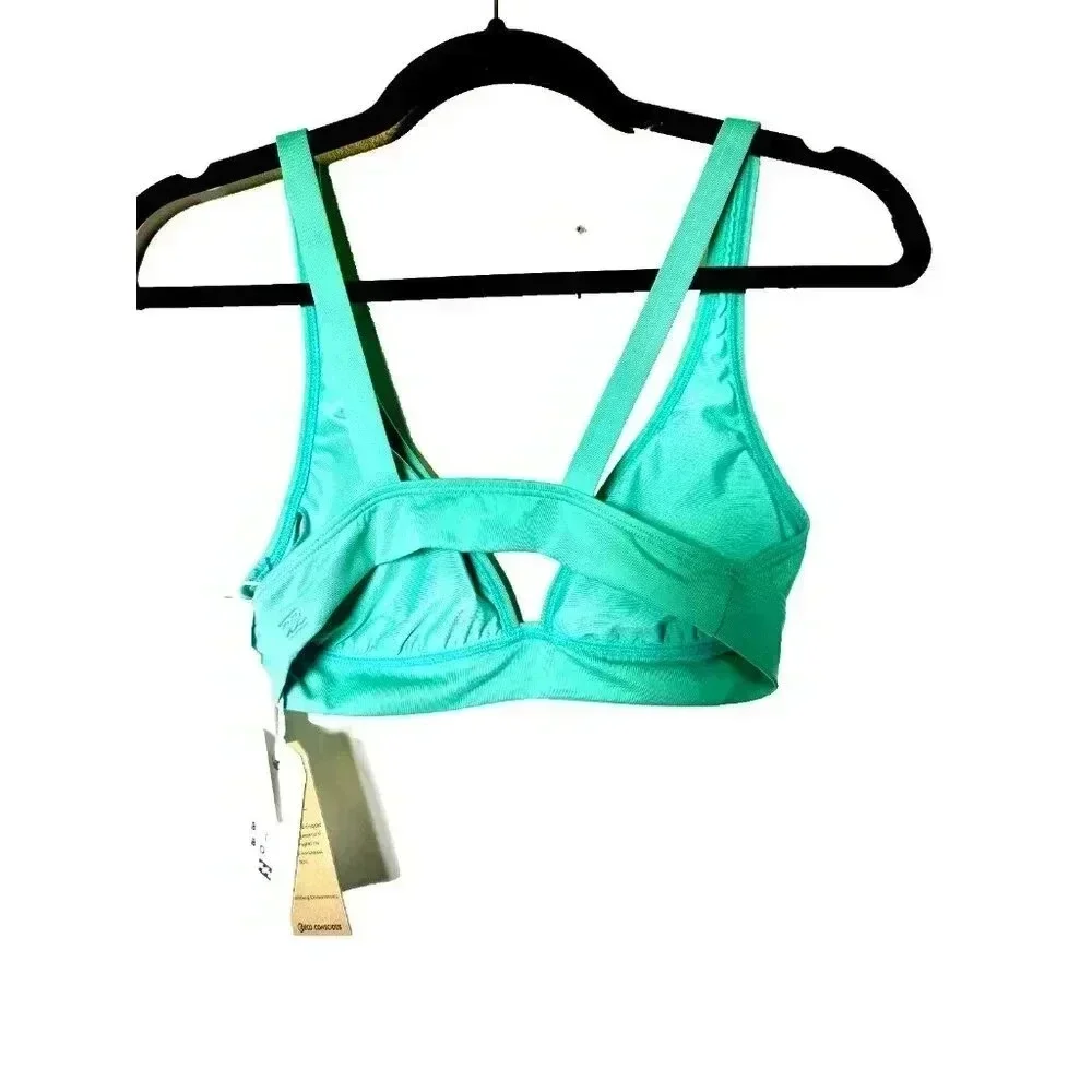 Billabong Women's Standard Aloha Banded Tri Bikini Top, Tropic Shore, M/10 Nwt — image 3 of 4